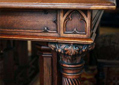 antique wooden table